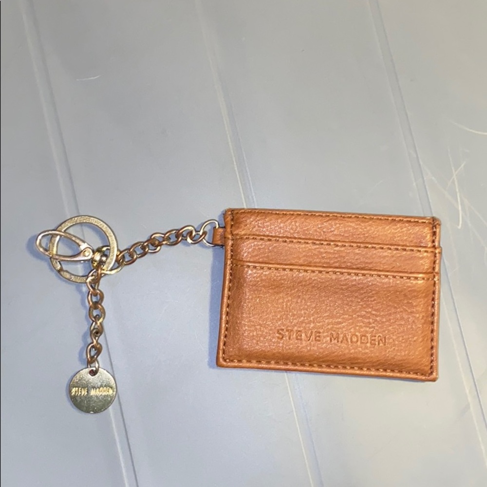 Steve madden card holder keychain